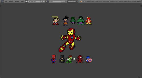Pixel DC and Marvel Superheros preview image